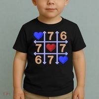 Crochet 6-7 Valentines Day 67 Meme Tik Tak Toe Toddler T-Shirt thumb 2