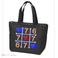 Crochet 6-7 Valentines Day 67 Meme Tik Tak Toe Tote Bag thumb 3