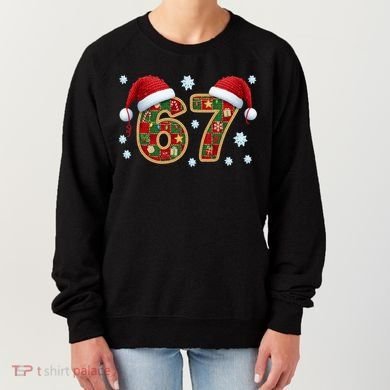 Christmas 67 With Santa Hat Women's Sweatshirt