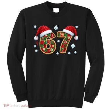 Christmas 67 With Santa Hat Sweatshirt