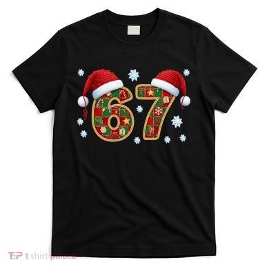 Christmas 67 With Santa Hat T-Shirt