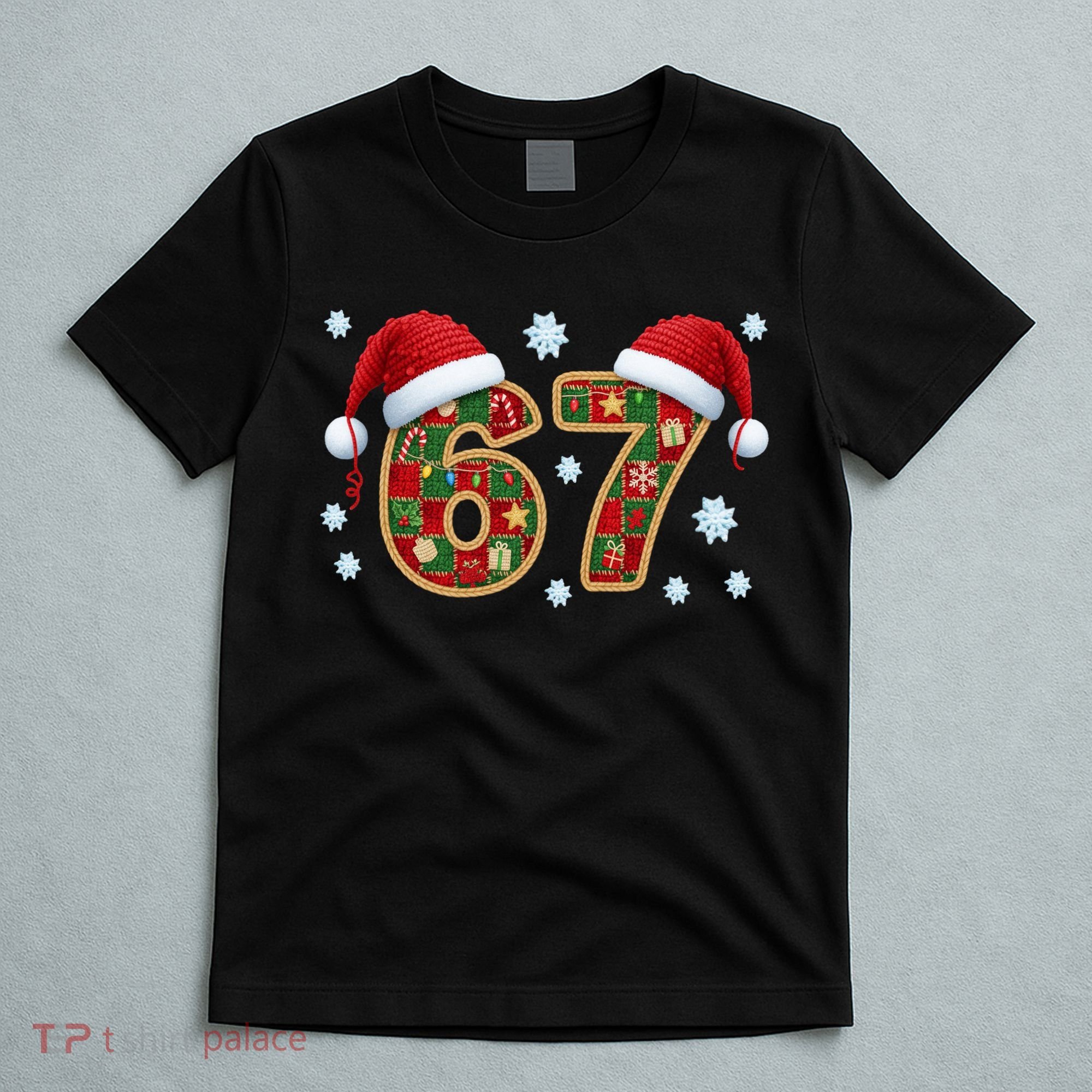 Christmas 67 With Santa Hat T-Shirt