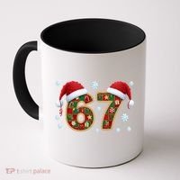Christmas 67 With Santa Hat Coffee Mug thumb 0