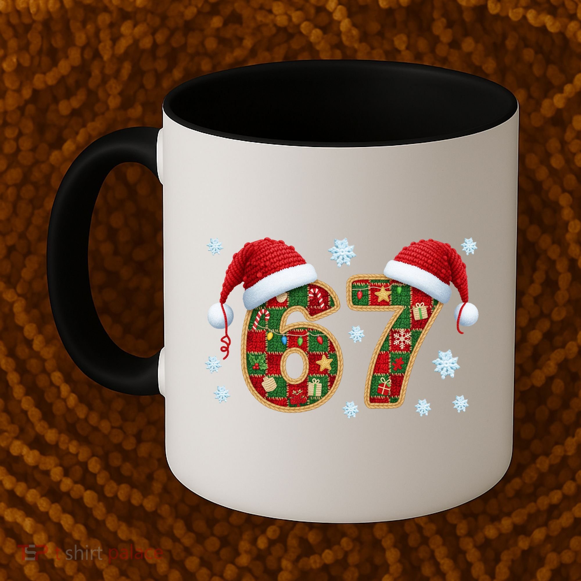 Christmas 67 With Santa Hat Coffee Mug