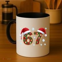 Christmas 67 With Santa Hat Coffee Mug thumb 4