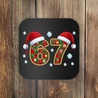 Christmas 67 With Santa Hat Coaster thumb 0