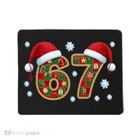Christmas 67 With Santa Hat Mousepad thumb 0