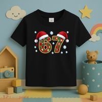 Christmas 67 With Santa Hat Toddler T-Shirt thumb 3