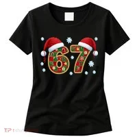 Christmas 67 With Santa Hat Women's T-Shirt thumb 0