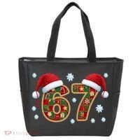 Christmas 67 With Santa Hat Tote Bag thumb 0