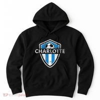 Charlotte 704 Jersey Fan Badge Distressed Hoodie thumb 0