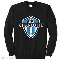 Charlotte 704 Jersey Fan Badge Distressed Sweatshirt thumb 0