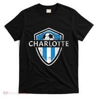 Charlotte 704 Jersey Fan Badge Distressed T-Shirt thumb 0