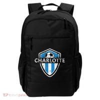 Charlotte 704 Jersey Fan Badge Distressed Backpack thumb 0