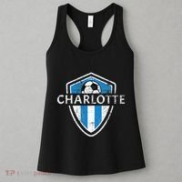 Charlotte 704 Jersey Fan Badge Distressed Women's Tank Top thumb 3