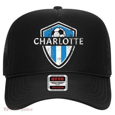 Charlotte 704 Jersey Fan Badge Distressed Hat