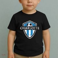 Charlotte 704 Jersey Fan Badge Distressed Toddler T-Shirt thumb 2