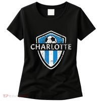 Charlotte 704 Jersey Fan Badge Distressed Women's T-Shirt thumb 0
