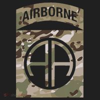 Camo 82nd Airborne Division Ocp Acu Multicam Camouflage Women's Sweatshirt thumb 2