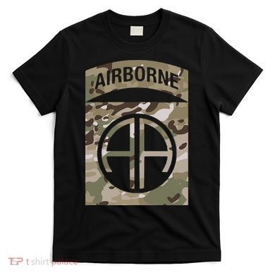 Camo 82nd Airborne Division Ocp Acu Multicam Camouflage T-Shirt