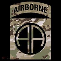 Camo 82nd Airborne Division Ocp Acu Multicam Camouflage Women's Hoodie thumb 2