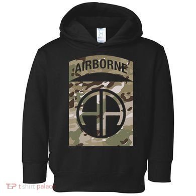 Camo 82nd Airborne Division Ocp Acu Multicam Camouflage Toddler Hoodie