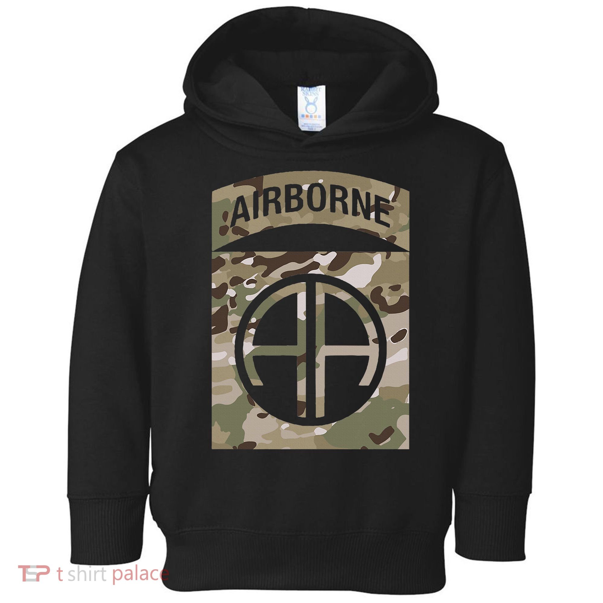 Camo 82nd Airborne Division Ocp Acu Multicam Camouflage Toddler Hoodie
