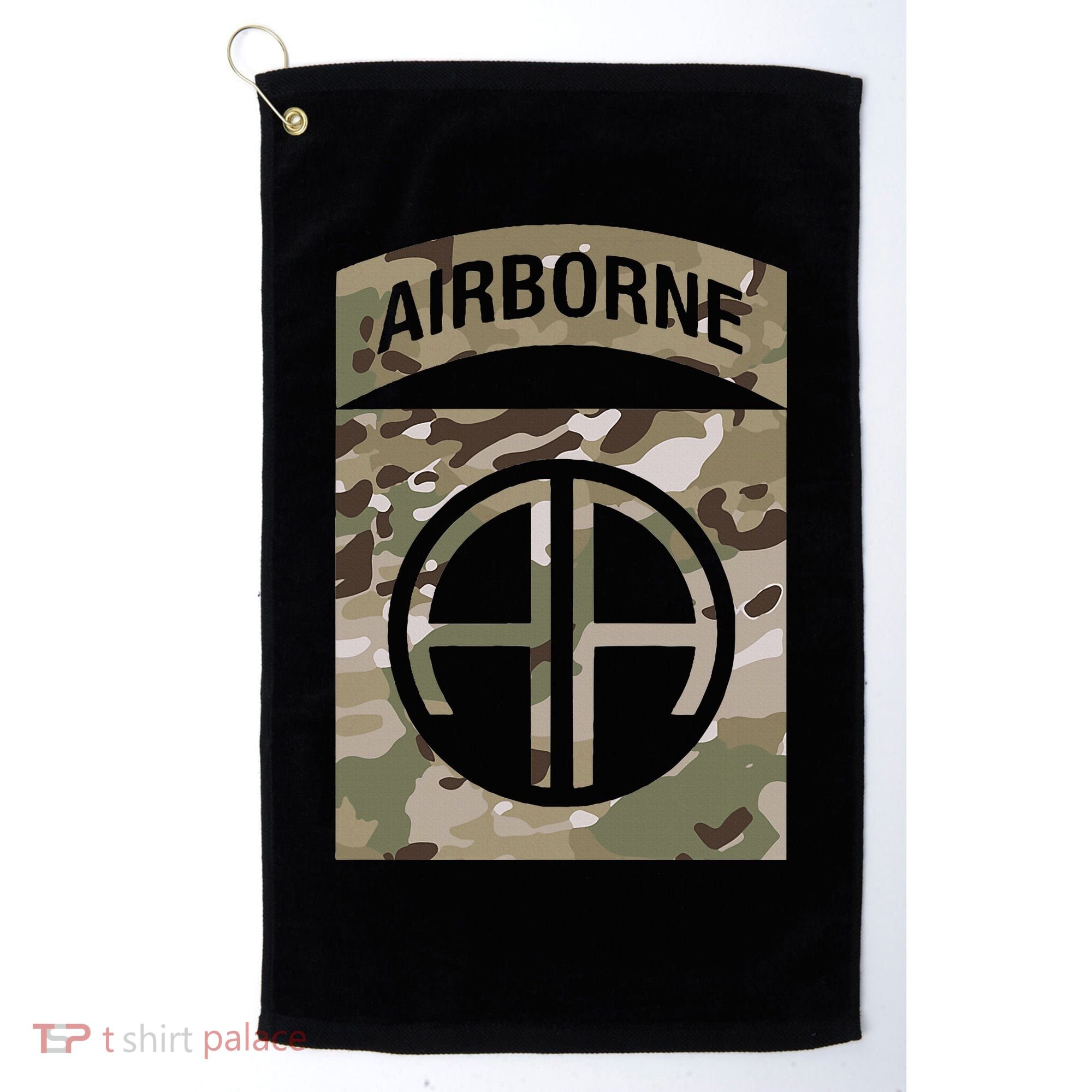 Camo 82nd Airborne Division Ocp Acu Multicam Camouflage Golf Towel