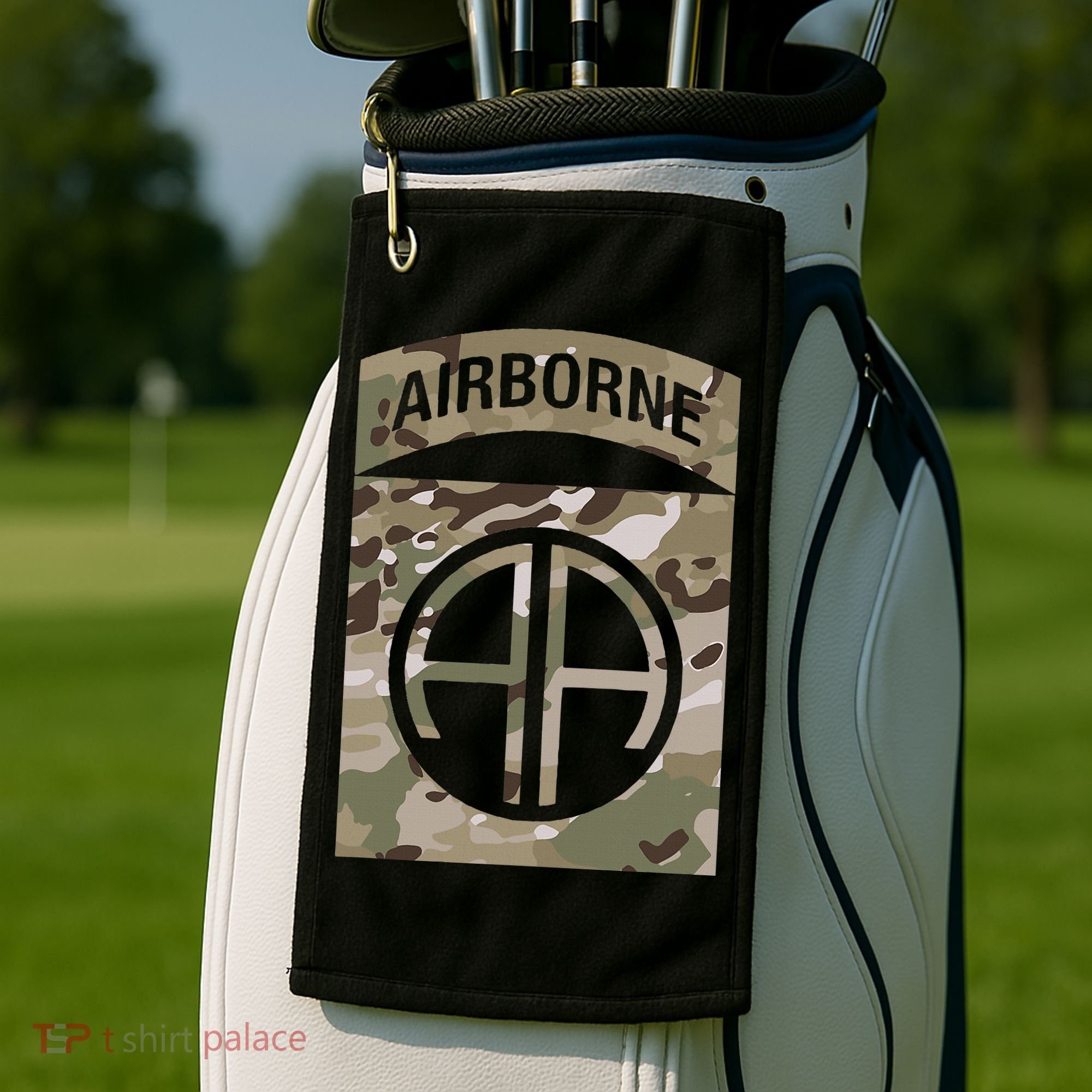 Camo 82nd Airborne Division Ocp Acu Multicam Camouflage Golf Towel
