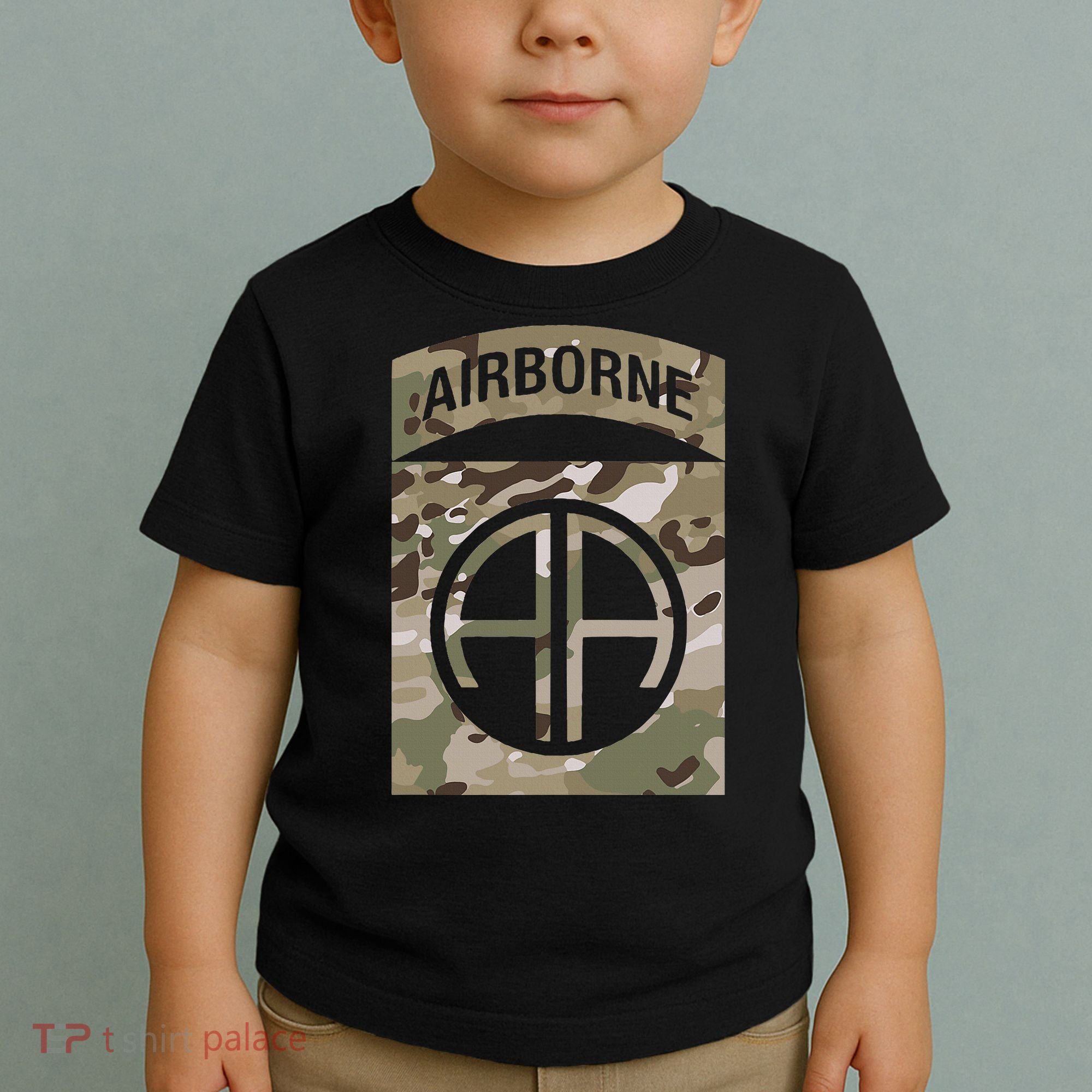Camo 82nd Airborne Division Ocp Acu Multicam Camouflage Toddler T-Shirt