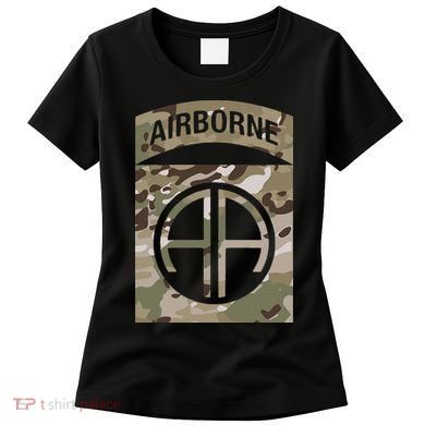 Camo 82nd Airborne Division Ocp Acu Multicam Camouflage Women's T-Shirt