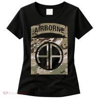 Camo 82nd Airborne Division Ocp Acu Multicam Camouflage Women's T-Shirt thumb 0