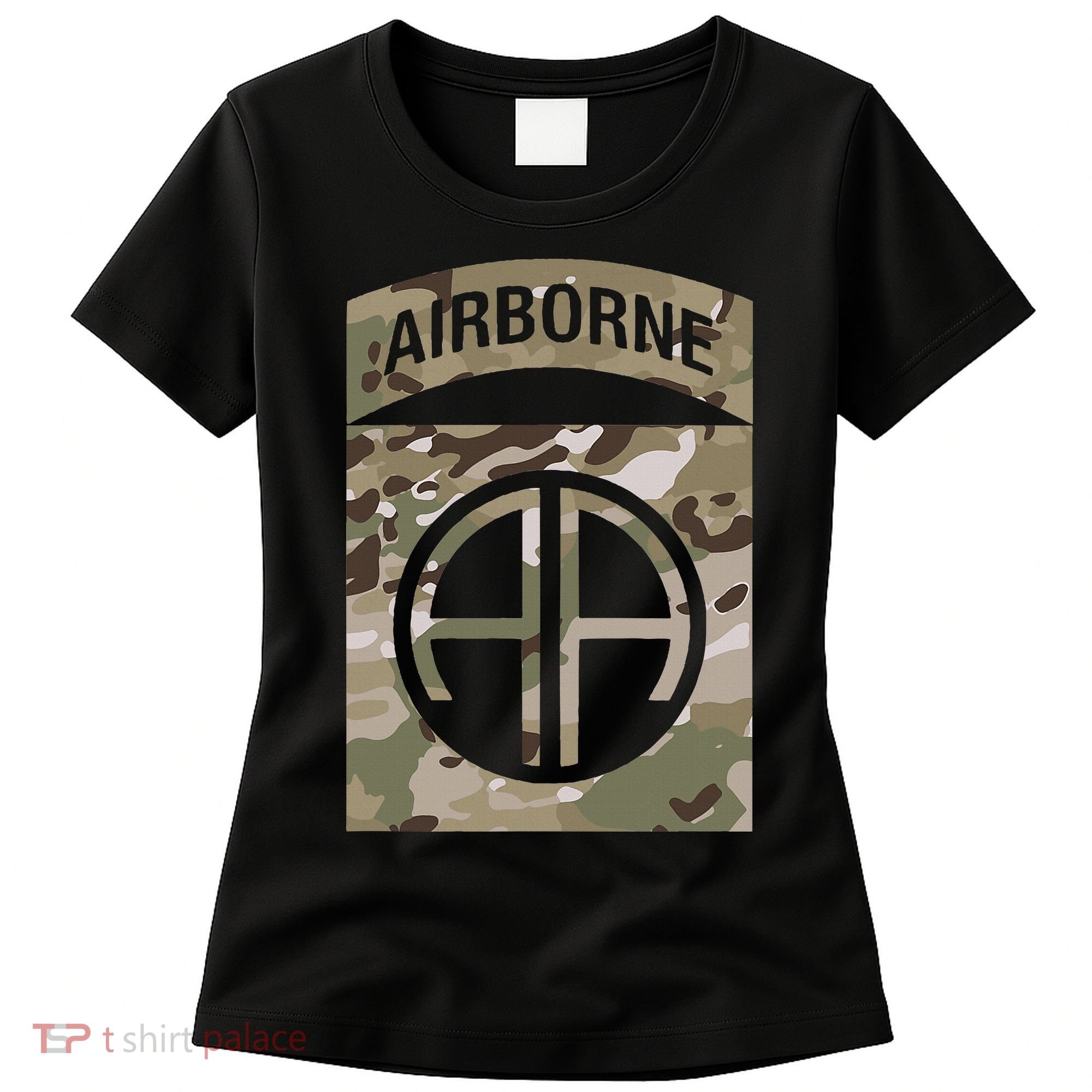 Camo 82nd Airborne Division Ocp Acu Multicam Camouflage Women's T-Shirt