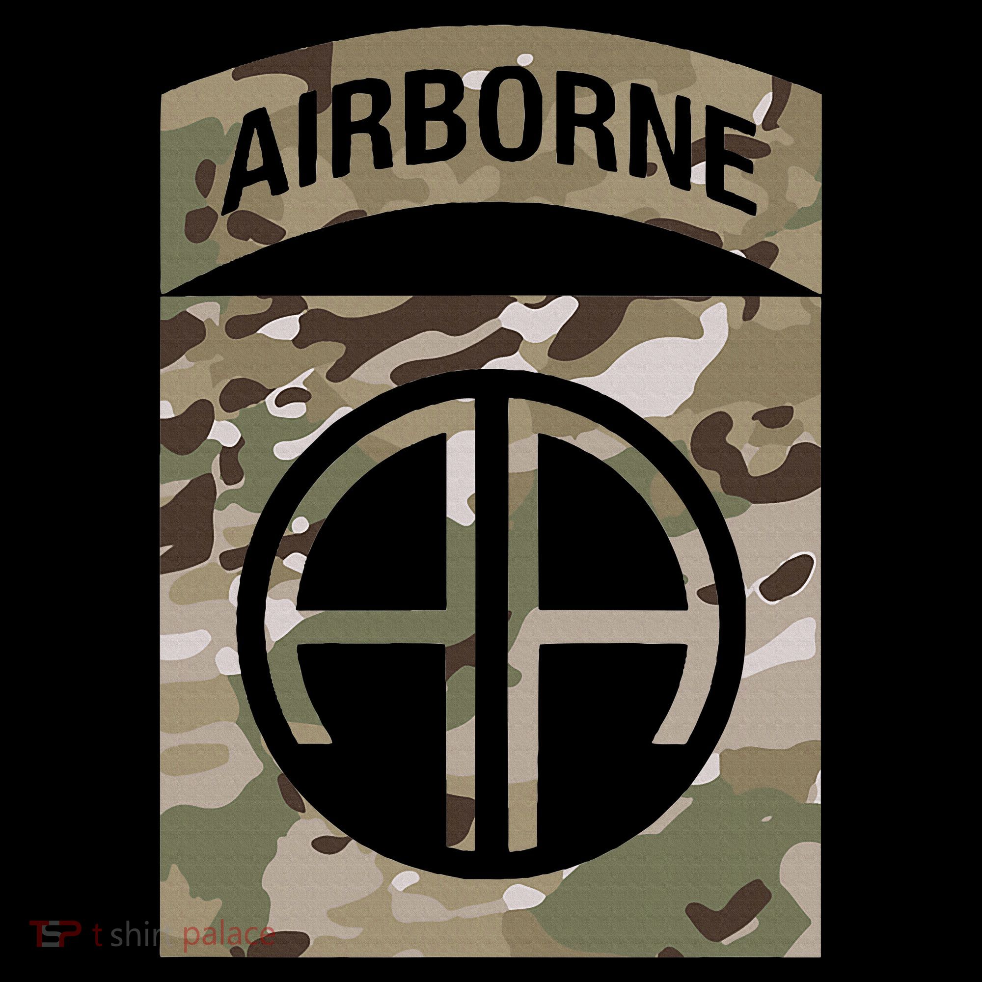 Camo 82nd Airborne Division Ocp Acu Multicam Camouflage Women's T-Shirt
