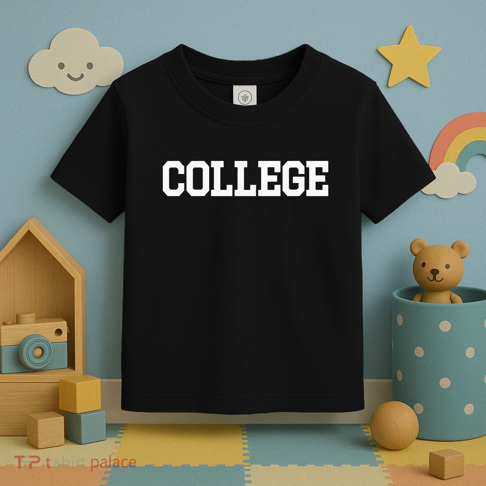 College 80s Party Animal Retro Toddler T-Shirt