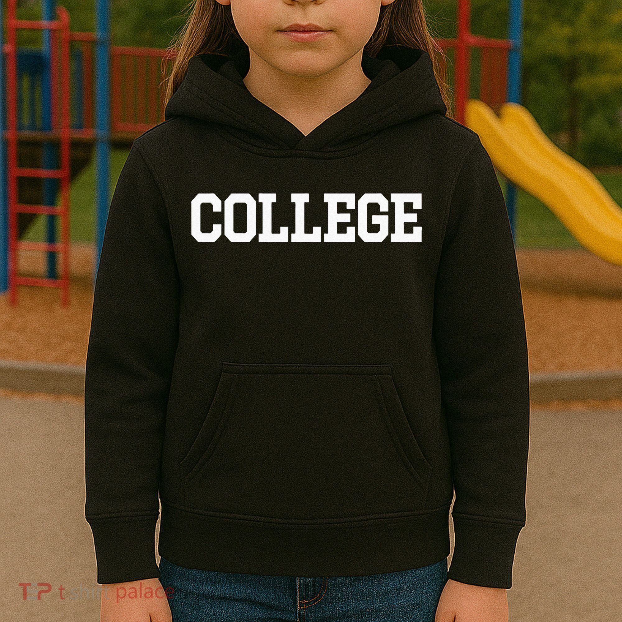College 80s Party Animal Retro Kids Hoodie