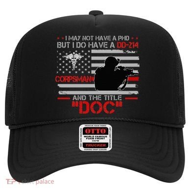 Corpsman 8404 Title Doc DD214 Gift For Corpsman Veteran Hat