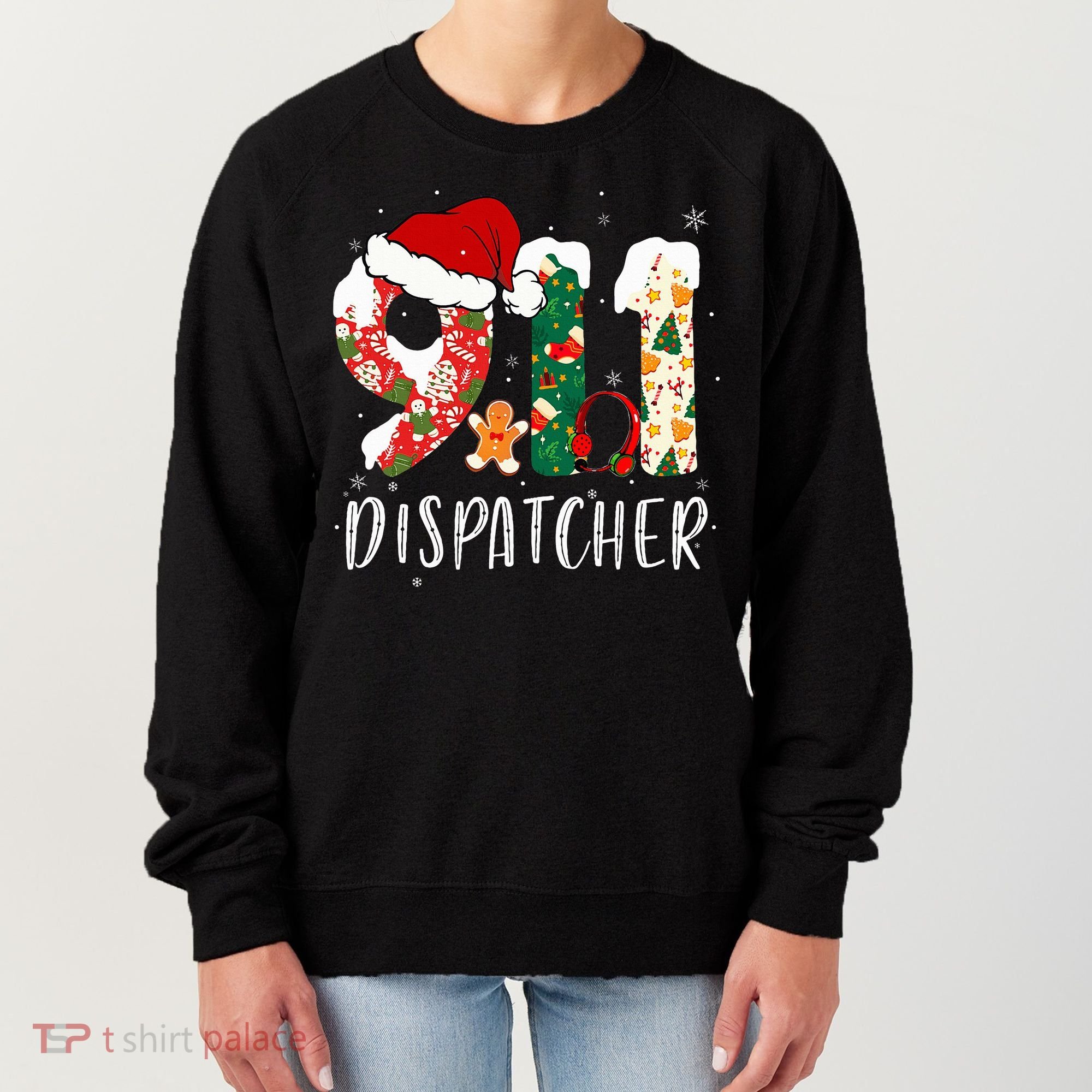 Christmas 911 Dispatcher Santa's Favorite 911 Dispatcher  Women's Sweatshirt