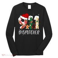 Christmas 911 Dispatcher Santa's Favorite 911 Dispatcher  Long Sleeve Shirt thumb 0