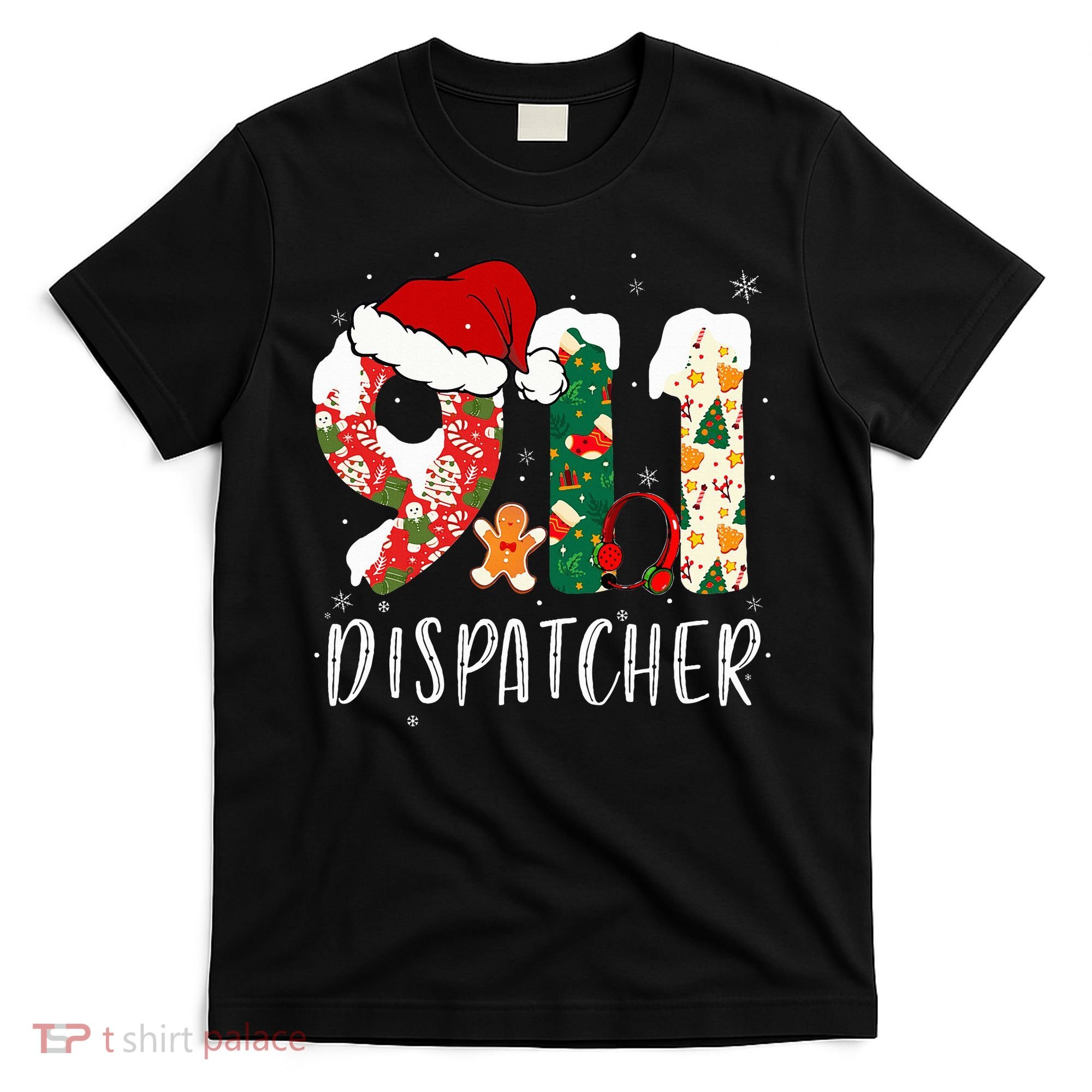Christmas 911 Dispatcher Santa's Favorite 911 Dispatcher  T-Shirt
