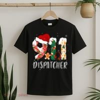 Christmas 911 Dispatcher Santa's Favorite 911 Dispatcher  T-Shirt thumb 2