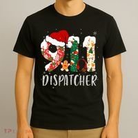Christmas 911 Dispatcher Santa's Favorite 911 Dispatcher  T-Shirt thumb 3