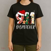 Christmas 911 Dispatcher Santa's Favorite 911 Dispatcher  T-Shirt thumb 4