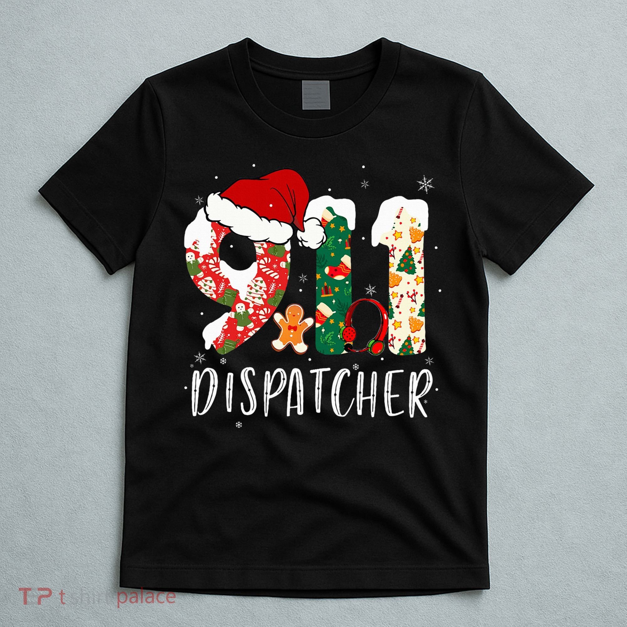 Christmas 911 Dispatcher Santa's Favorite 911 Dispatcher  T-Shirt