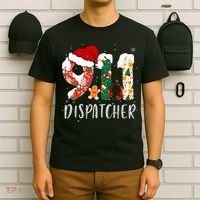 Christmas 911 Dispatcher Santa's Favorite 911 Dispatcher  T-Shirt thumb 6