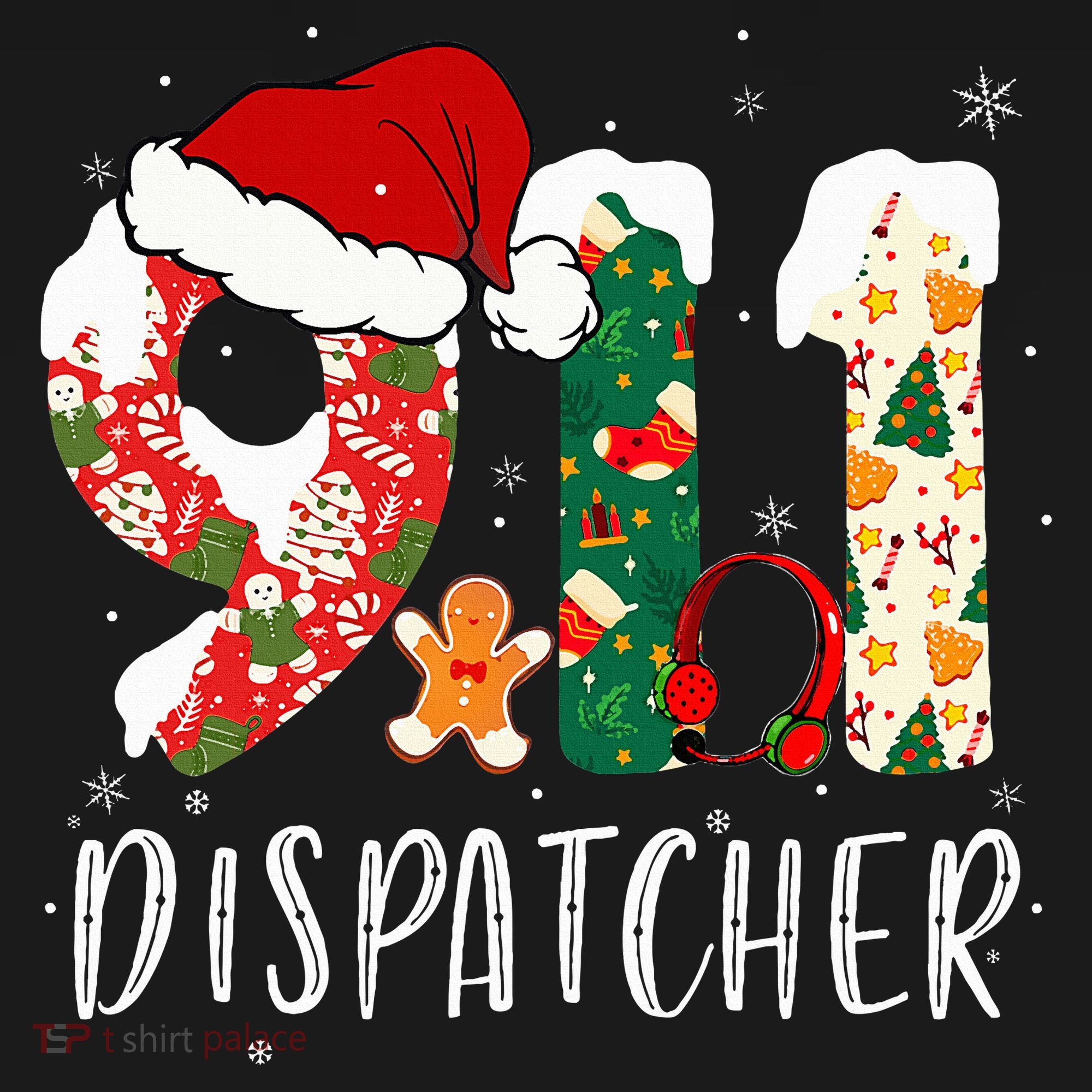 Christmas 911 Dispatcher Santa's Favorite 911 Dispatcher  Women's Hoodie