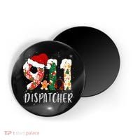 Christmas 911 Dispatcher Santa's Favorite 911 Dispatcher  Magnet thumb 0