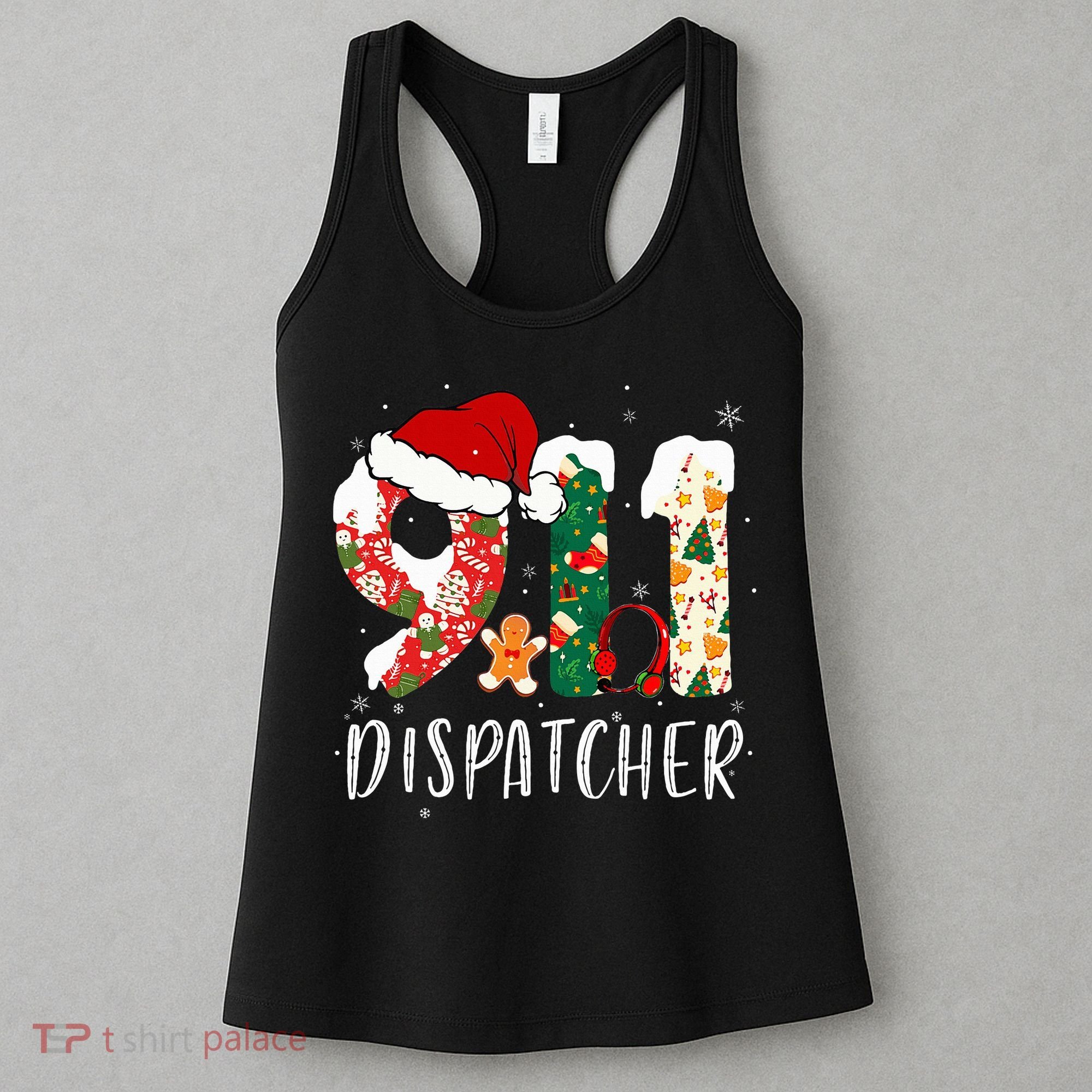 Christmas 911 Dispatcher Santa's Favorite 911 Dispatcher  Women's Tank Top