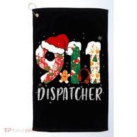 Christmas 911 Dispatcher Santa's Favorite 911 Dispatcher  Golf Towel thumb 0