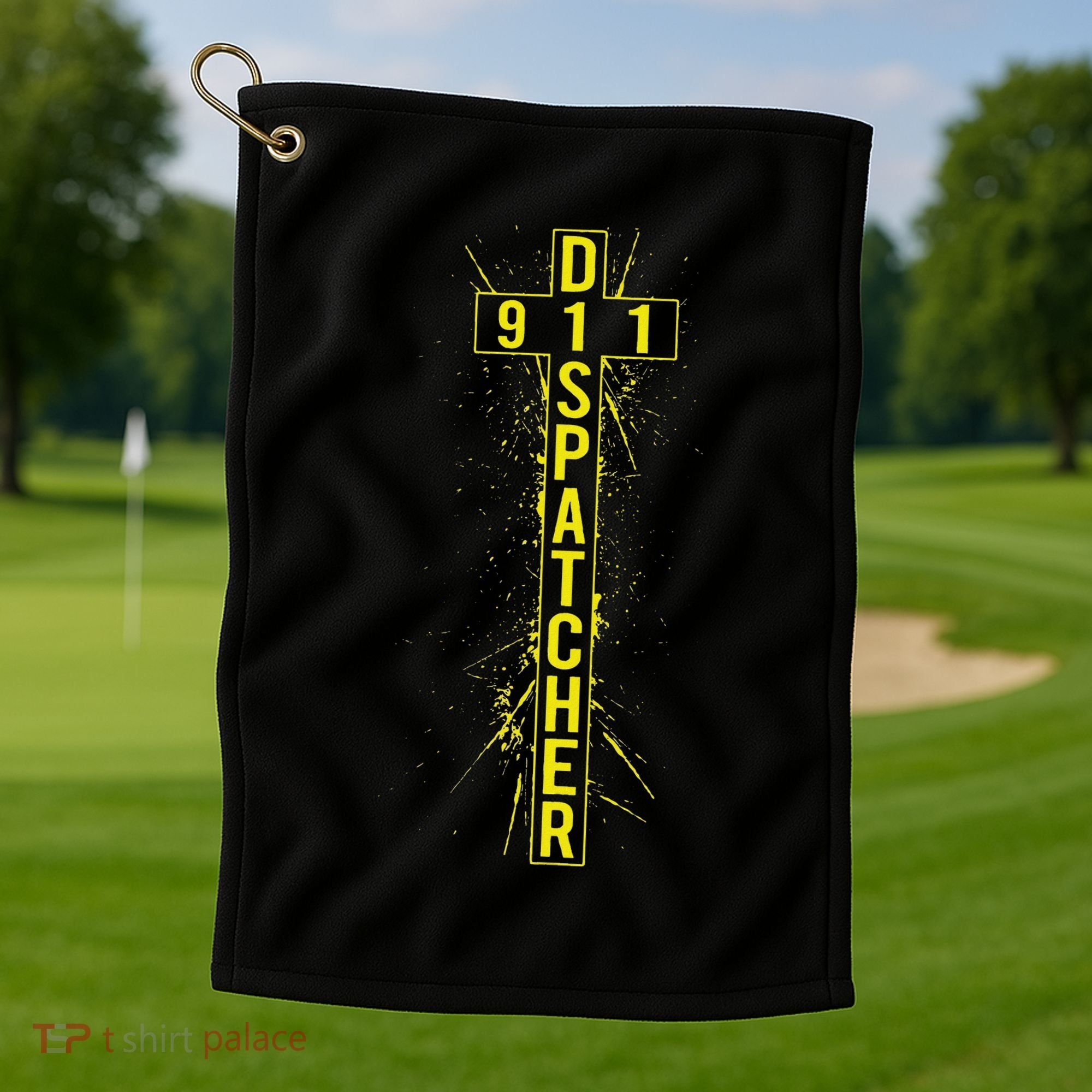 Christian 911 Dispatcher Golf Towel